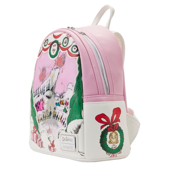 Loungefly Universal Studios Dr. Seuss The Grinch and Max Mini Backpack - NEW - Picture 3 of 4
